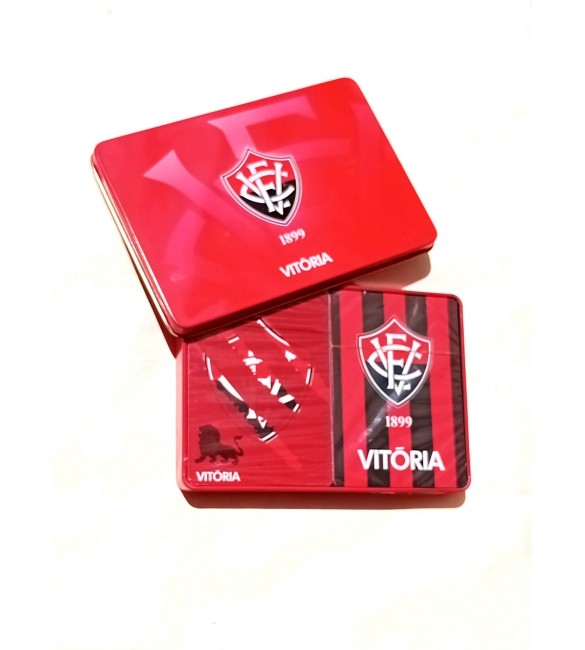 Baralho Na Lata 2 Jogos De Cartas Oficial do Vitoria